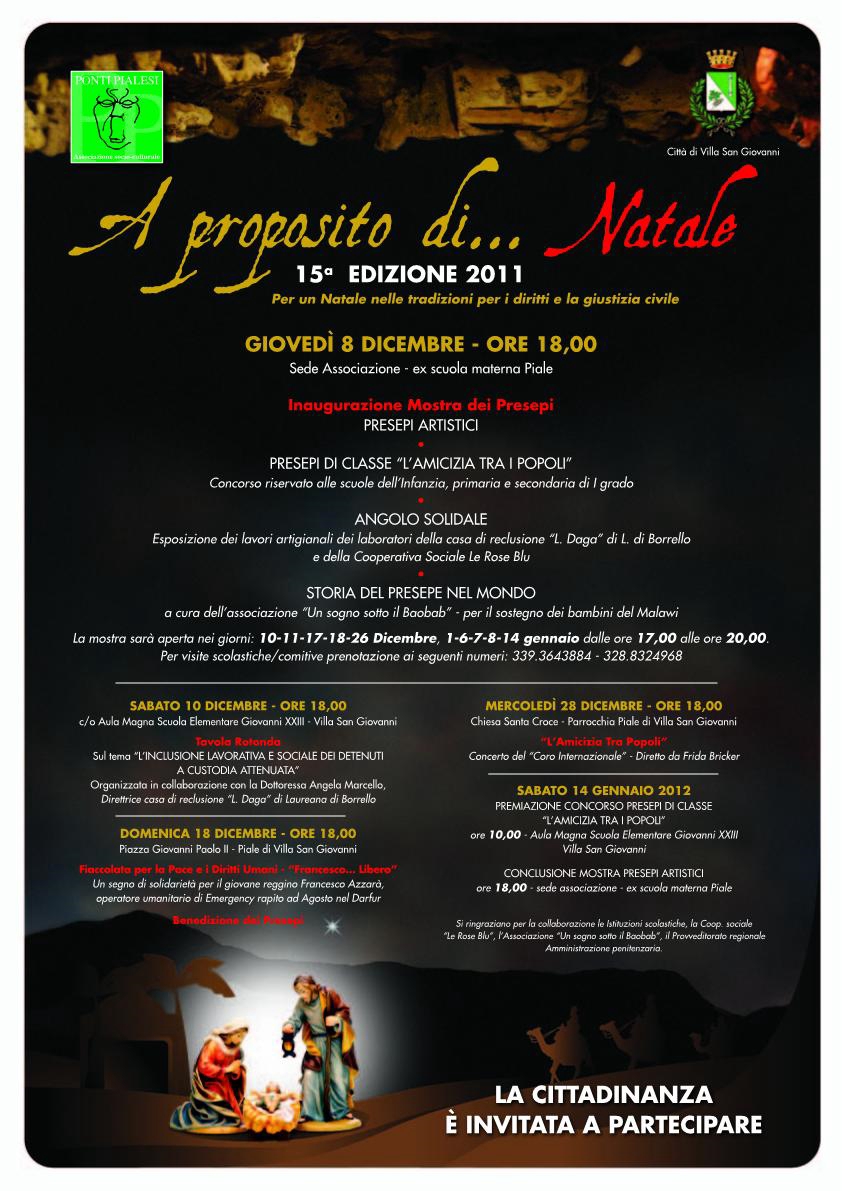 A proposito di Natale- Programma 2011