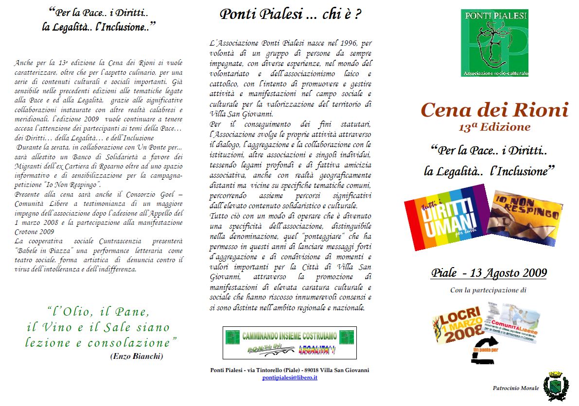 Cena dei Rioni 2009 