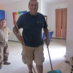 Posa Prima Pietra 15 sett 2012 - 8 soci al lavoro per gli ultimi preparativi
