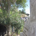 Posa prima Pietra 15 sett 2012 - 18 un momento del raduno presso la stele del giudice