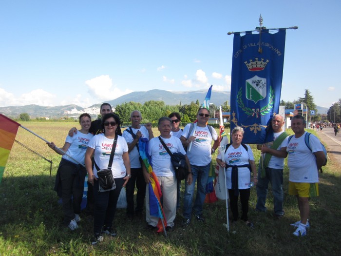 PONTI PIALESI ALLA MARCIA PERUGIASSISI 2014 - a pochi km dall'arrivo