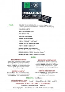 IMMAGINI A CONFRONTO 14a Ediz - PREMIAZIONI DOMENICA  9 NOVEMBRE