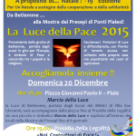 PONTI PIALESI - LUCE DELLA PACE 2015 - APPELLO INTERCULTURALE "NOI, COSTRUTTORI DI PACE!