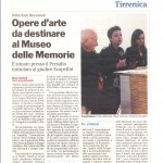 Presentazione Bando  "Legalità! Denuncia e Riscatto"   Museo delle Memorie