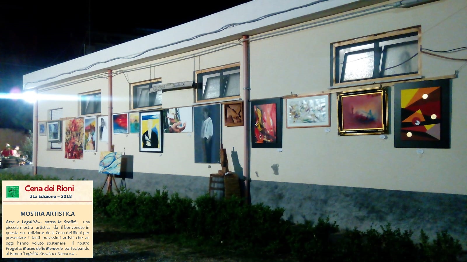 Ponti-Pialesi - 21a Edizione Cena dei Rioni 2018- Arte e Legalità... Sotto le Stelle!