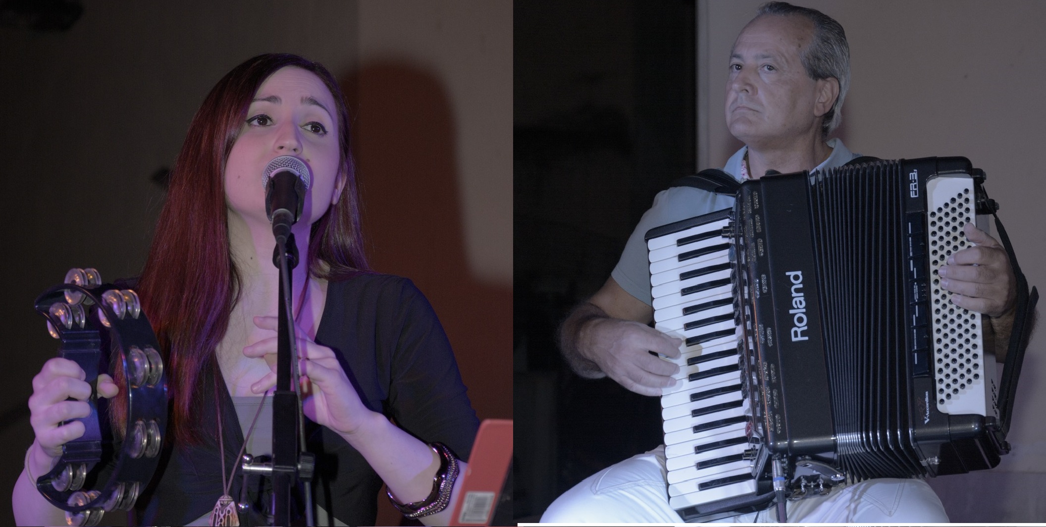 Ponti-Pialesi - 21a Edizione Cena dei Rioni 2018- Arte e Legalità... Sotto Le Stelle! - Il duo musicale dei M° Manuela (vocalist)  e Vittorio Romeo (fisarmonicista) che durante la nostra cena ha curato la parte musicale, molto apprezzata dai nostri ospiti