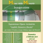 Inaugurazione MuMe - Museo delle Memorie "Legalità! Denuncia e Riscatto" - PONTI PIALESI