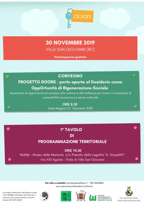PONTI PIALESI - CONVEGNO PROGETTO DOORS 