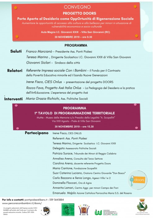 PONTI PIALESI - CONVEGNO PROGETTO DOORS